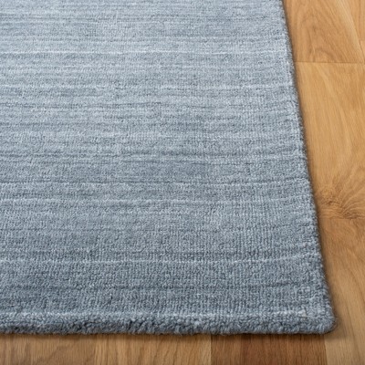 Mirage Dark Gray Hand Loomed Viscose Runner Rug