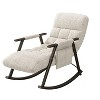 NicBex Rocking Chair with Adjustable High Back and Foot Rest Upholstered Accent Chair Lounge Chair for Bedroom, Living Room, Balcony - 2 of 4