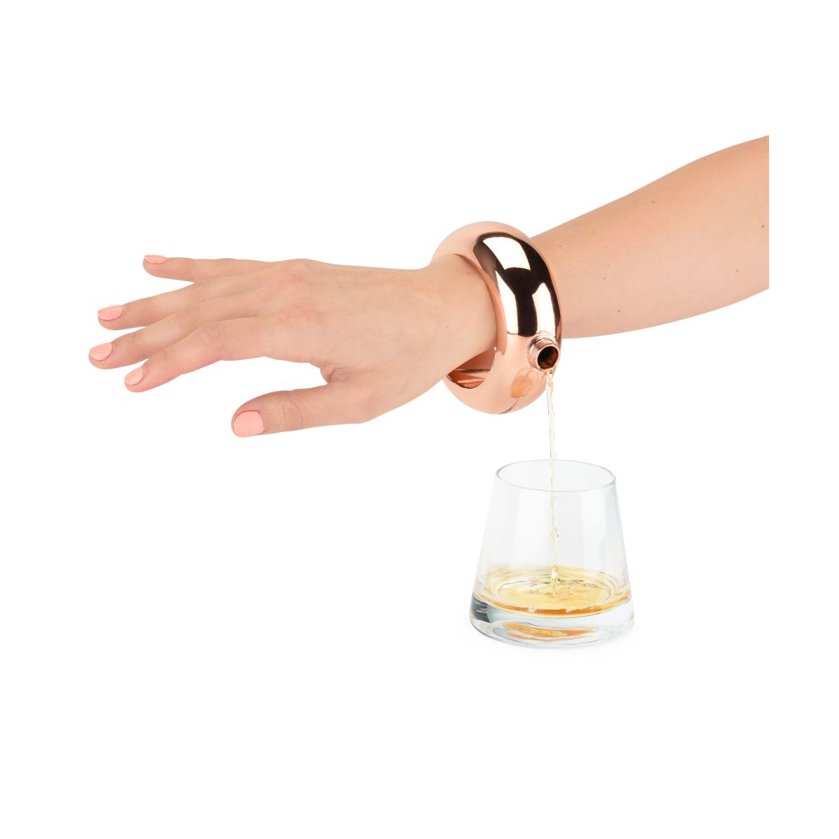 Charade: Rose Gold Bracelet Flask by Blush - thumbnail 2