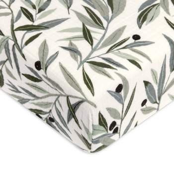 Babyletto Olive Branches Muslin Crib Sheet