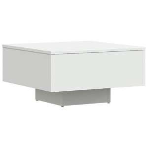 vidaXL Coffee Table White Engineered Wood 23.6 in x 23.6 in x 12.4 in - 1 of 4