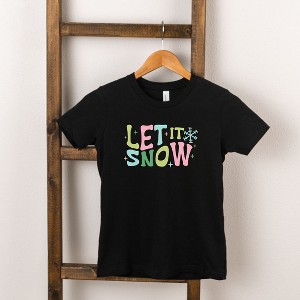 The Juniper Shop Let It Snow Colorful Toddler Short Sleeve Tee - 1 of 2