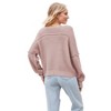 Clearlove Women's Sexy and Relaxed Off-Shoulder Knitted Sweaters with Long Sleeves and V-Neck - 2 of 4