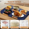 Electric Food Warming Mat – Fast, full-surface heating, 3 temperature settings, roll-up for portability, multi-functional (blue) - 2 of 4