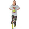 Seven Times Six Dr. Seuss GRINCH 3 Piece Gift Pajama Set (Fleece Pants, Shirt, Socks) Black - 2 of 4