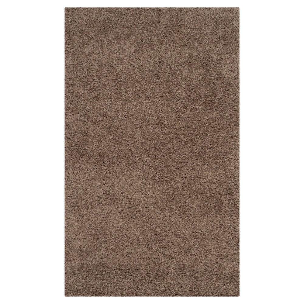 3'x5' Rayan Solid Loomed Accent Rug Taupe - Safavieh