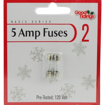 Arett Sales 2ct Replacement Fuses For C7 or C9 Light Strings - 5 Amps