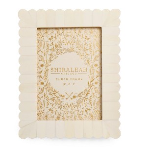 Shiraleah Roma 5" x 7" Scalloped Off-White Picture Frame - 1 of 2