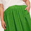 Women's Eyelet Volume Midi Skirt - kate spade new york x Target Green - 4 of 4
