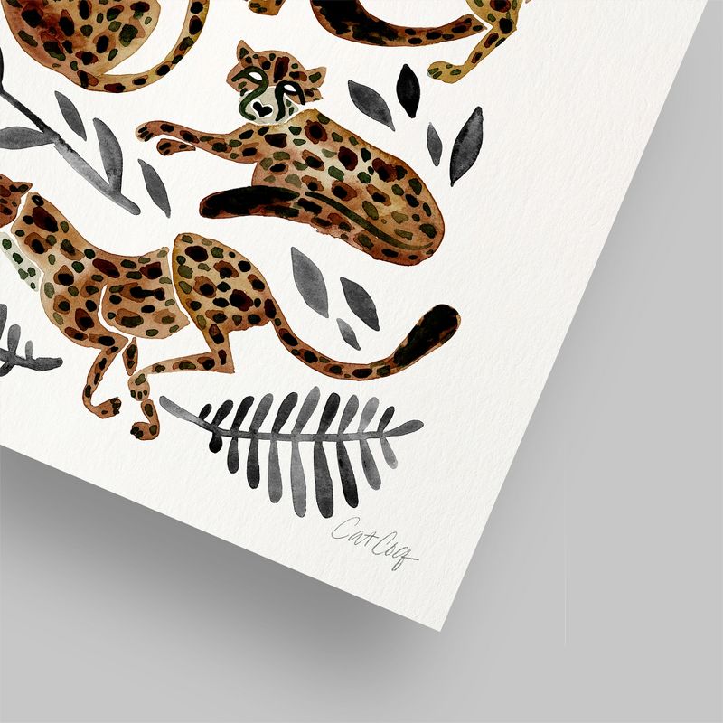 Americanflat Minimalist Animal Cheetah Collection Mocha Black By Cat Coquillette Poster, 5 of 6