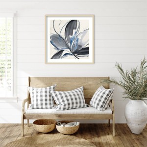 Amanti Art Gray Glory II Blue by Asia Jensen Framed Wall Art Print - 1 of 4