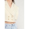 Women's Double Breasted Cropped Vest - entro - image 4 of 4