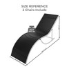 Chaise Lounge Set of 2 - Outdoor Chairs, All-Weather Textilene Mesh & Steel Frame - Poolside, Beach, Backyard Sun Loungers, (350lb Capacity) - 2 of 4