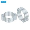 Unique Bargains Galvanized Steel Fluid Systems Fuel Petrol O Double Ear Hose Clamps 30 Pcs - 3 of 4