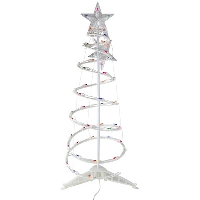 Northlight 3 Pre Lit Spiral Christmas Tree Multi Color Lights Target