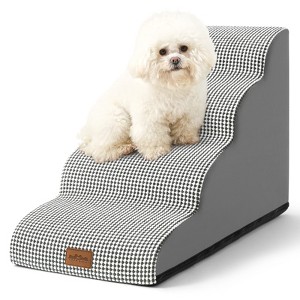 PetSafe Curved Dog Stairs – Foam Ramp for Small Pets, Non-Slip Ladder for Bed & Sofa with Waterproof Cover - 1 of 4