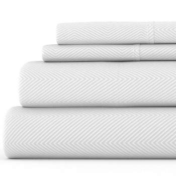 Luxe Embossed 4 Piece Sheet Set - Ultra Soft, Easy Care - Becky Cameron