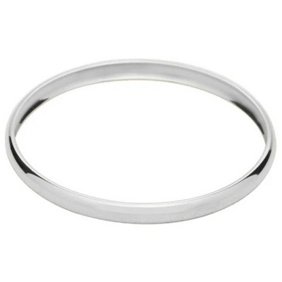 Pompeii3 Heavy Weight 6MM Silver Plated Bangle