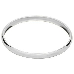Pompeii3 Heavy Weight 6MM Silver Plated Bangle - 1 of 4
