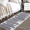 Area Rug Machine Washable Rug Non Slip Non Shedding Indoor Carpet Modern Berber Stripe Low Pile Foldable Throw Rug for Bedroom Living Room Kids Room - 4 of 4