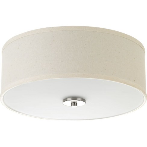 Progress Lighting P3713 Inspire 2 Light 13 Wide Flush Mount Drum Ceiling Fixture