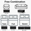 Itopfox Leather Ottoman Bench with Storage, Foldable Footrest Stool, Coffee Table, Padded Seat, Storage Chest for Living Room and Bedroom - 4 of 4