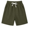 Little Kid Shorts Sets Kids Summer Beach Outfit  Pulm Leaves Pattren Short Sleeve Shirt Top with Shorts Suits - 3 of 4