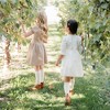Girls' Organic Flutter Sleeve Tiered Eyelet Dress, Kids - 4 of 4