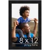 PosterPalooza | Photo Size Modernist Black Picture Frame - UV Acrylic, Foam Board Backing, Hanging Hardware - 2 of 4