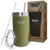 Healthy Human Stainless Steel Tumbler with Straw & Lid |  (20oz, Olive) - 4 of 4