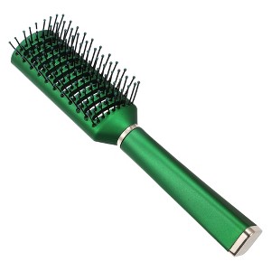 Unique Bargains ABS Portable Hair Brush Dark Green 1Pc - 1 of 4