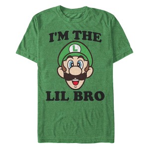 Men's Nintendo Luigi Little Brother T-Shirt - 1 of 3