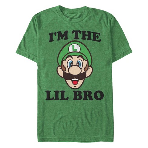 Men's Nintendo Luigi Little Brother T-Shirt - image 1 of 3