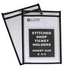 C-Line Shop Ticket Holders Stitched Both Sides Clear 50" 6 x 9 25/BX 46069 - 3 of 3