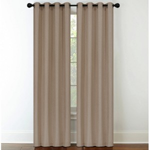 Kate Aurora 2 Piece Terry Slub Light Filtering Luxury Grommet Top Window Curtain Panels - 1 of 1