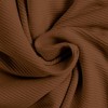Women's Square Neck T-Shirts 3/4 Sleeve Slim Fit Casual Top Ribbed Knit Shirts for Women - 3 of 4