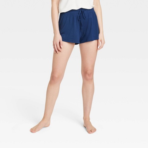 Women's Beautifully Soft Pajama Shorts - Stars Above™ Navy Blue S