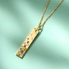 Ross-Simons 1.08 ct. t.w. Multi-Gemstone Bar Pendant Necklace in 18kt Gold Over Sterling Size 18 - 3 of 4