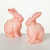 4.75"H Vance Kitira Pink Bunny Candle - Set of 2, Pink ,Scentless, Clean-Burning, Environmental Friendly - 3 of 4