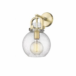 Newton Sphere - 1 Light Wall Sconce-14 Inches Tall and 8 Inches Wide - 1 of 2
