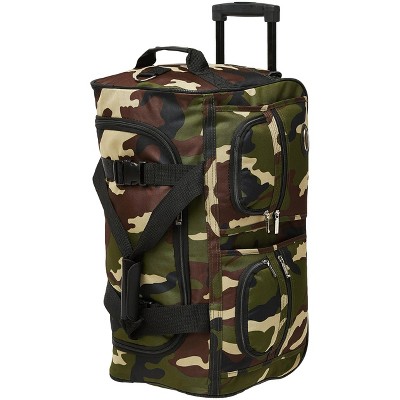 Rockland Rolling Duffel Bag CAMO 30"