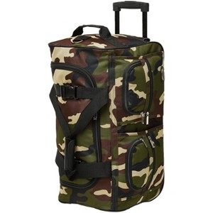 Rockland Rolling Duffel Bag CAMO 30" - 1 of 4