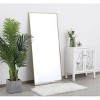 Elegant Lighting Modern Metal Frame Mirror, Rectangle 30", Brass Finish – Ideal for Vanity or Accent Wall - 3 of 4