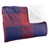 American University Campus Plaid Spirit Silky Touch Super Soft Throw Blanket 50x60 - 3 of 4