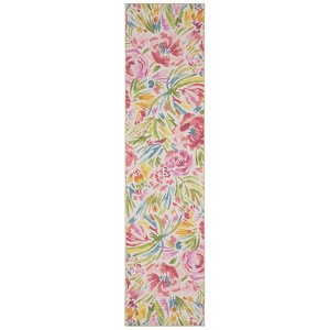Oriental Weavers Fiji FIJ01 Beige / Pink Indoor /Outdoor Area Rug - 2' x 8' - 1 of 4