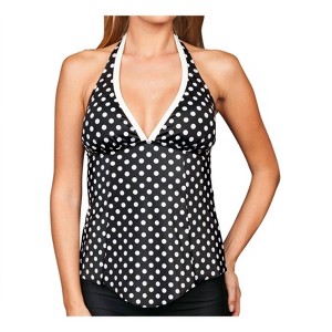 Women's Halter Tankini Top - Eco Swim - 1 of 3