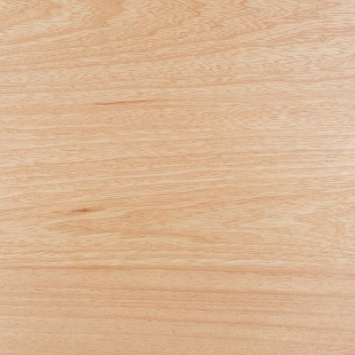 Natural Rubberwood 1-Drawer Nightstand with Graduated Legs