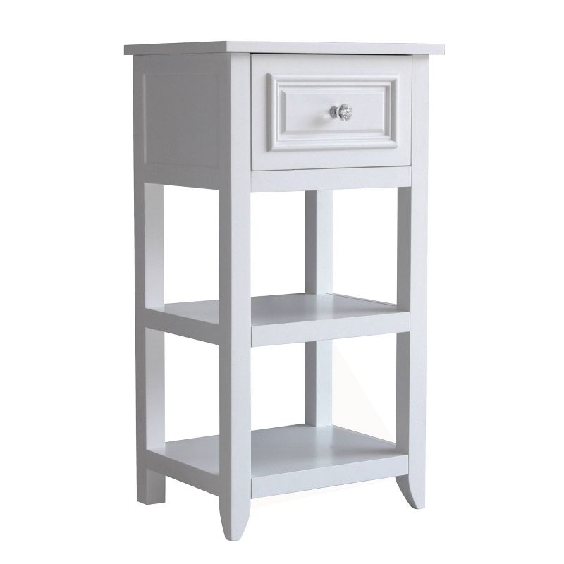Dawson Floor Cabinet with 1 Drawer White - Elegant Home Fashions, 1 of 9