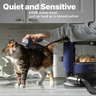 Blue Pet Grooming Vacuum Kit with Multiple Attachments