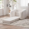 Okak Modern Foldable Single Sofa Chairs with Armrest & Backrest,Chenille Fabric Floor Mattress Couch for Living Room,Apartments - 2 of 4